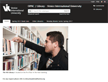 Tablet Screenshot of library.univiu.org